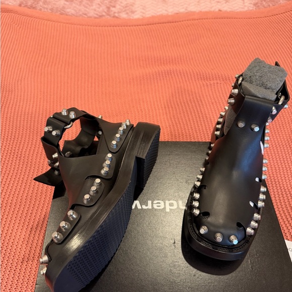 T by Alexander Wang Black Studded Flats